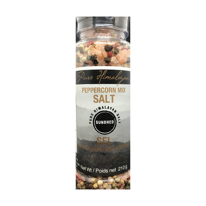 Peppercorn Mix Pure Himalayan Salt Grinder 210g Sundhed