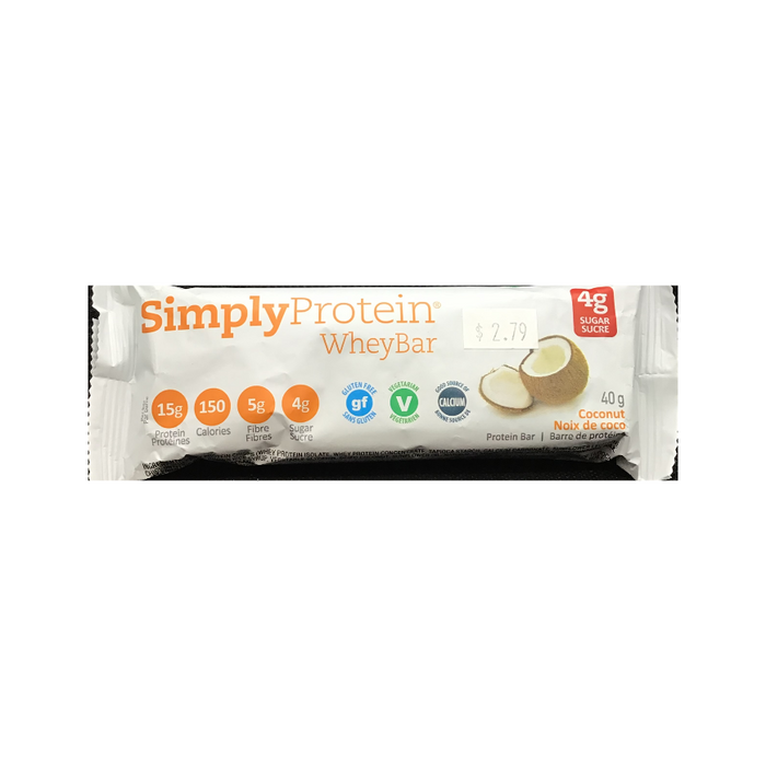 Simply Protein Whey Bar Coconut Flavour
