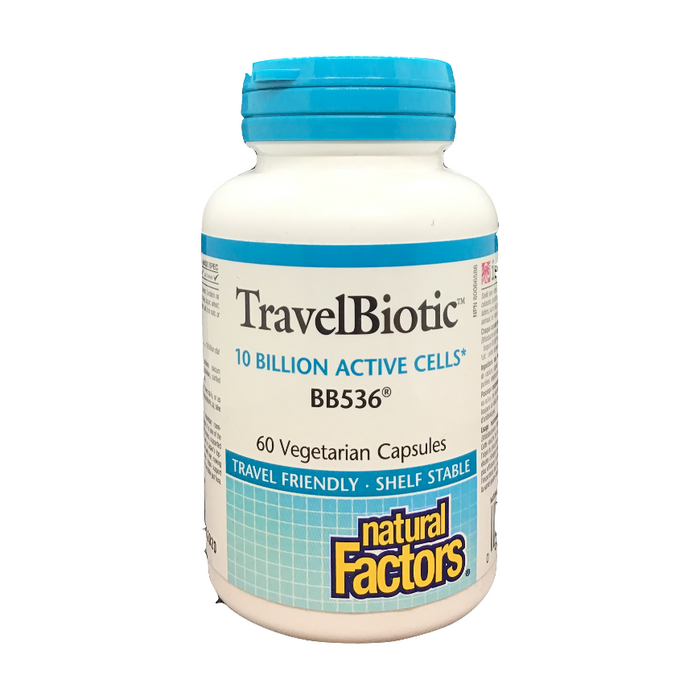 TravelBiotic 60 Capsules Natural Factors