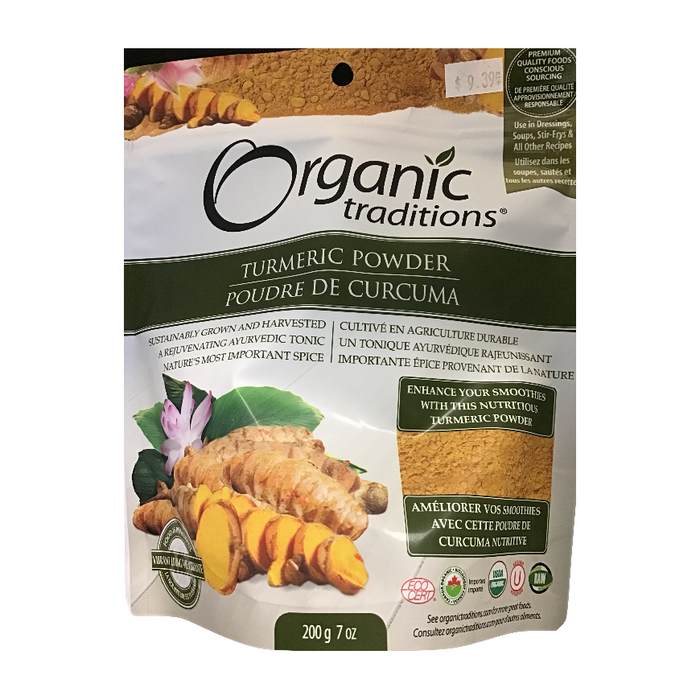 Turmeric Powder 200g Organic Traditions