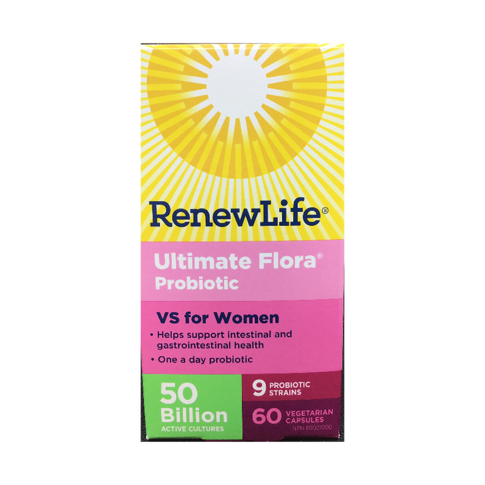 Ultimate Flora Probiotic Vaginal Support 60 Capsules Renew Life