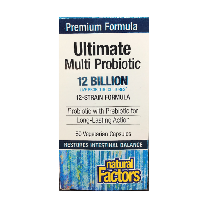 Ultimate Multi Probiotic 12 Billion Cultures Natural Factors