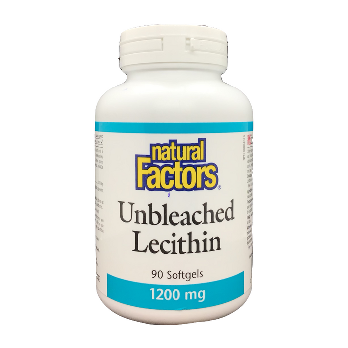 Unbleached Lecithin 1200mg 90 Softgels Natural Factors