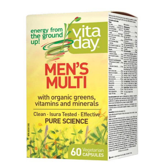 Men's Multi with Organic Greens, Vitamins and Minerals 60 Capsules VitaDay