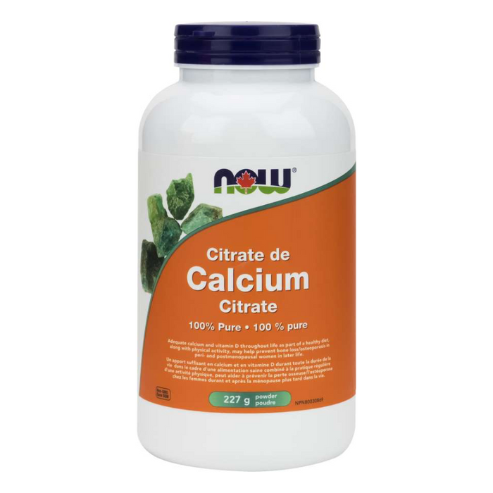 Calcium Citrate 100% Pure 227g Powder Now Foods