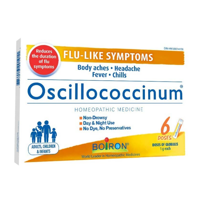 Oscillococcinum Homeopathic Medicine for Flu Symptoms 6 Doses Boiron