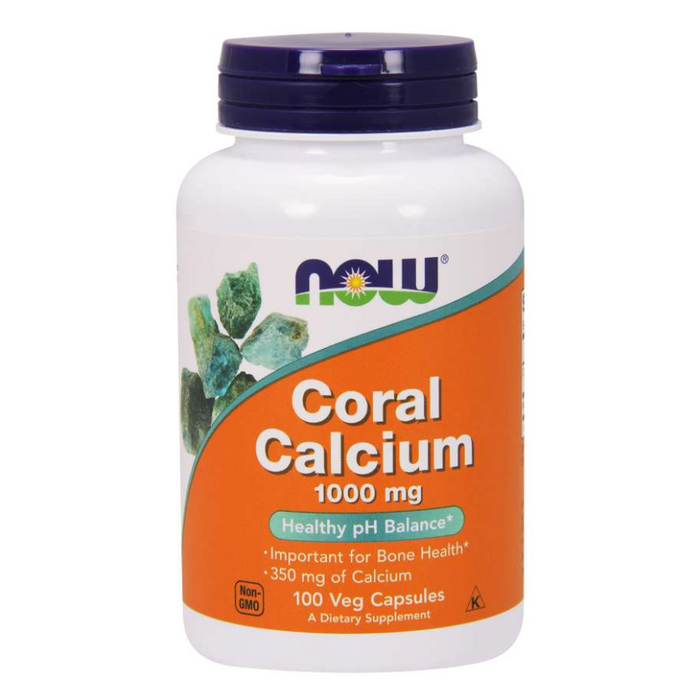 Coral Calcium 1000mg 100 Capsules Now Foods