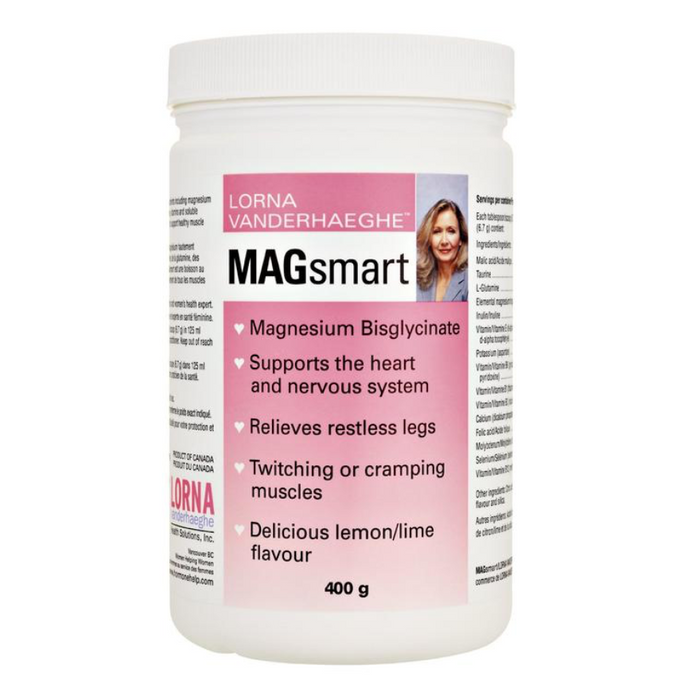 MAGsmart Magnesium Bisglycinate Lemon Lime Flavour Lorna Vanderhaeghe