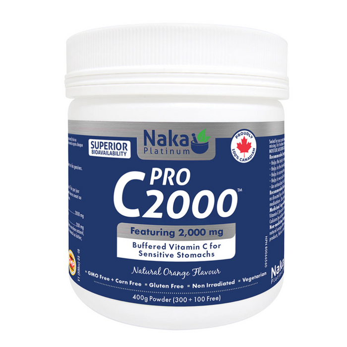 PRO C2000 400g Powder Natural Orange Flavour Naka