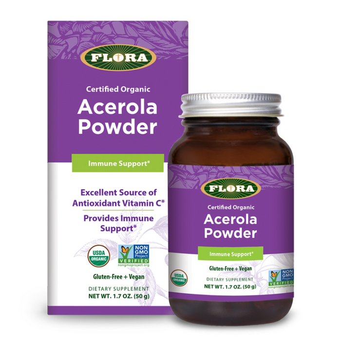 Organic Acerola Powder 50g Flora