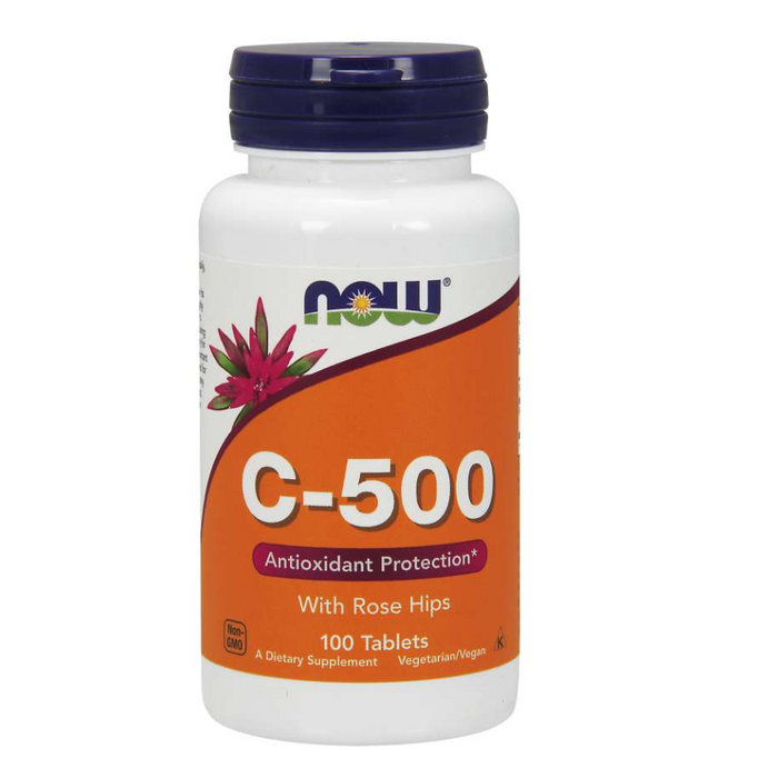C-500 With Rose Hips 100 Tablets Now Foods