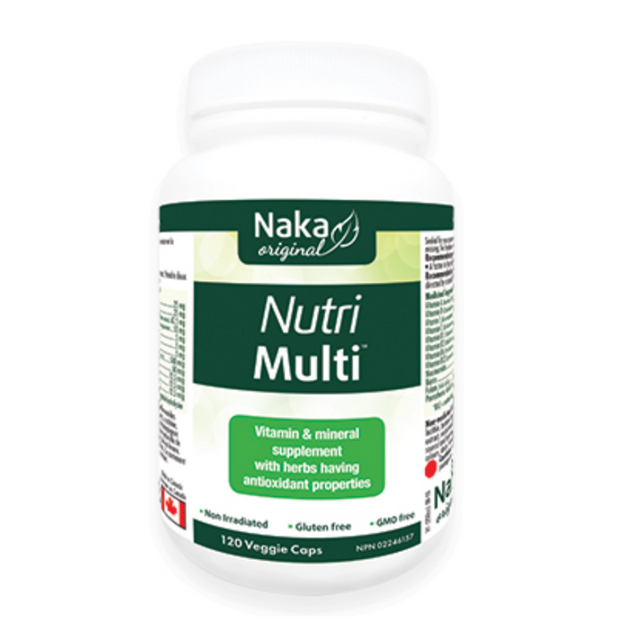 Nutri Multi Vitamin and Mineral Supplement 120 Capsules Naka
