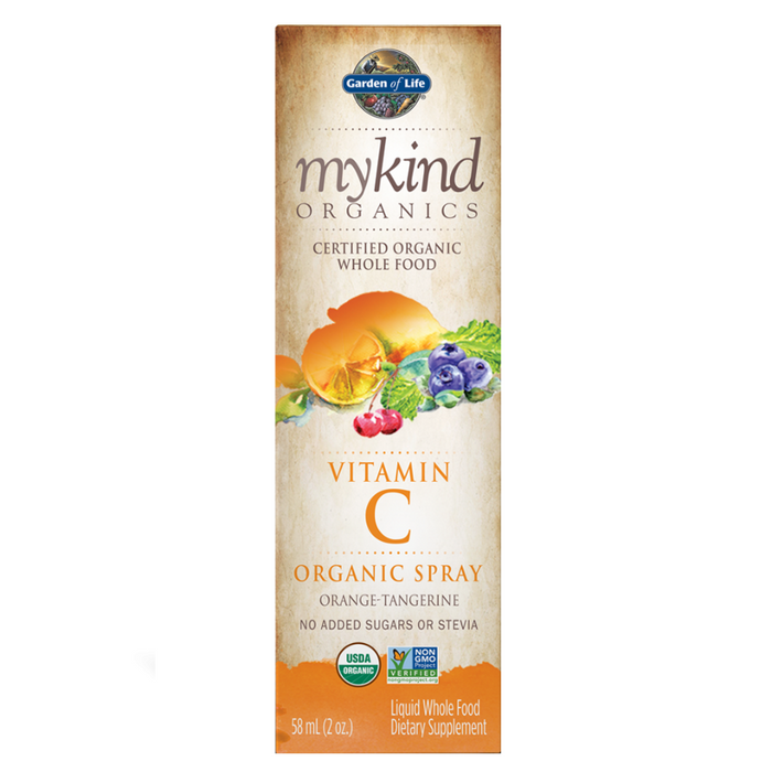 Vitamin C Organic Spray Orange-Tangerine Flavour 58ml MyKind Organics