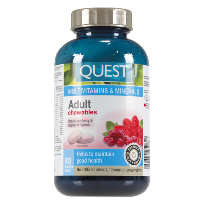 Quest Adult Chewable Multivitamin and Mineral 90 Tablets