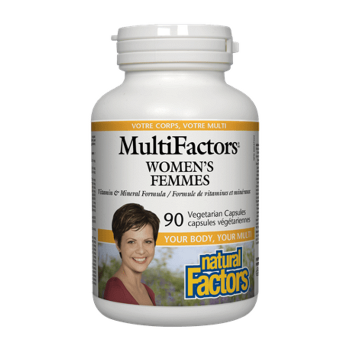 MultiFactors Women's Vitamin and Mineral Formula 90 Capsules Natural Factors