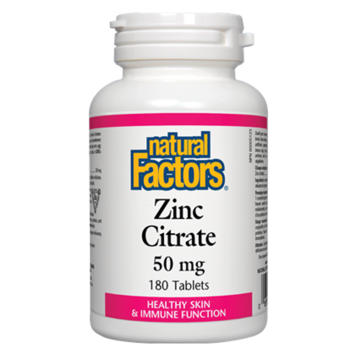 Zinc Citrate 50mg Natural Factors