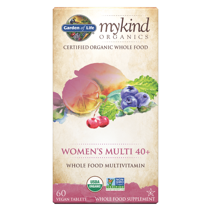 Women's Multi 40+ Whole Food Multivitamin Mykind Organics