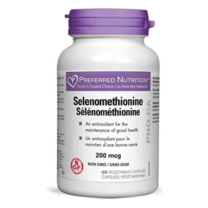 Selenomethionine Antioxidant 200mcg 60 Capsules Preferred Nutrition