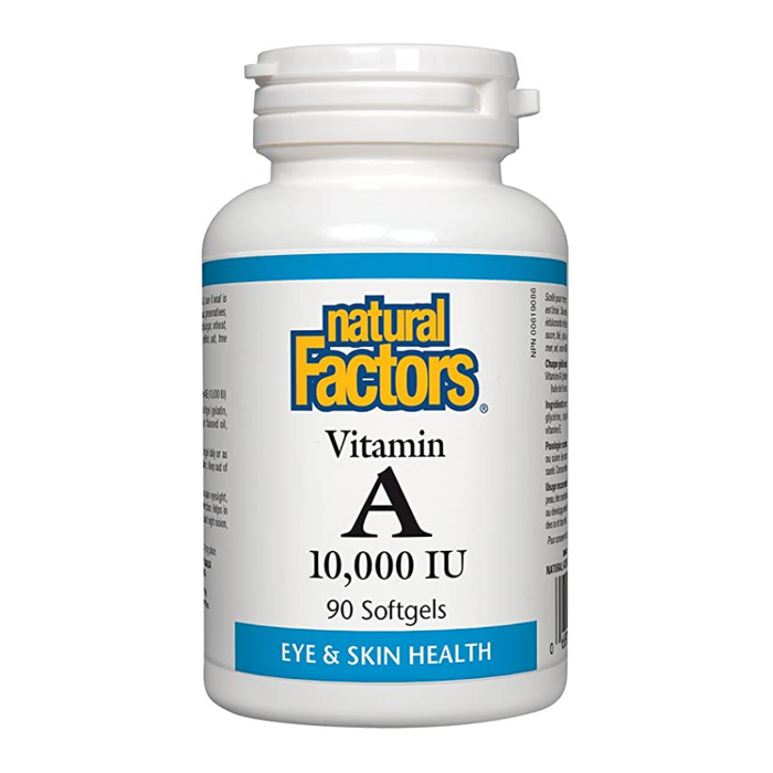 Vitamin A 10,000 IU 90 Softgels Natural Factors