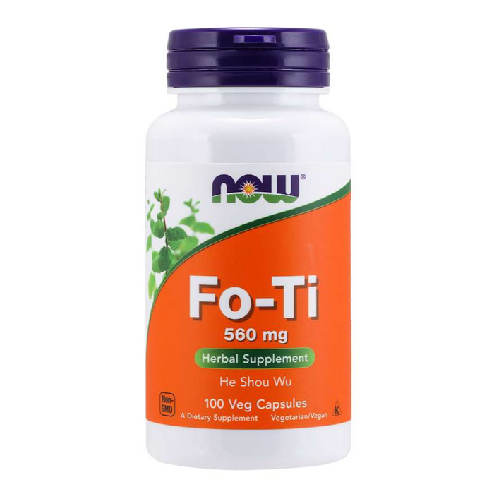 Fo-Ti (Ho Shou Wu) 560mg 100 Capsules Now Foods
