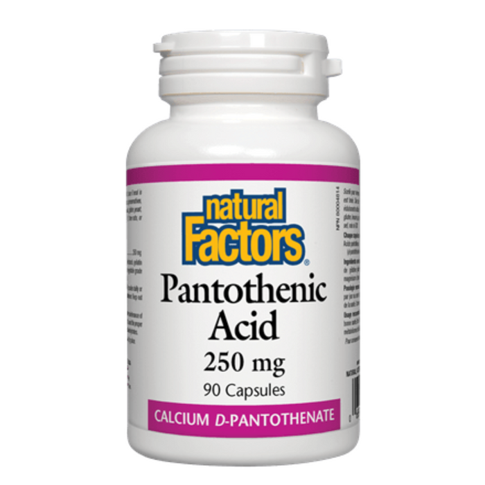 Pantothenic Acid 250mg 90 Capsules Natural Factors