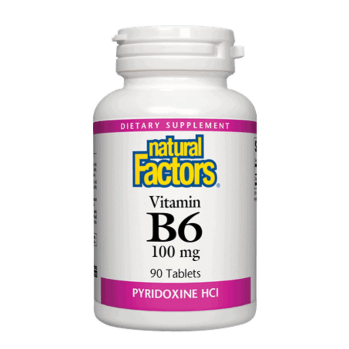 Vitamin B6 Pyridoxine 90 Tablets Natural Factors
