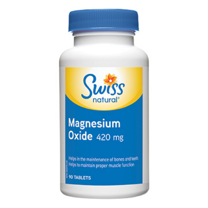 Magnesium Oxide 420mg Swiss Natural