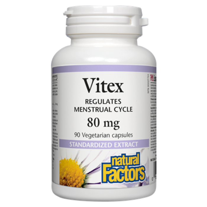Vitex Menstrual Cycle Regulation 80mg 90 Capsules Natural Factors