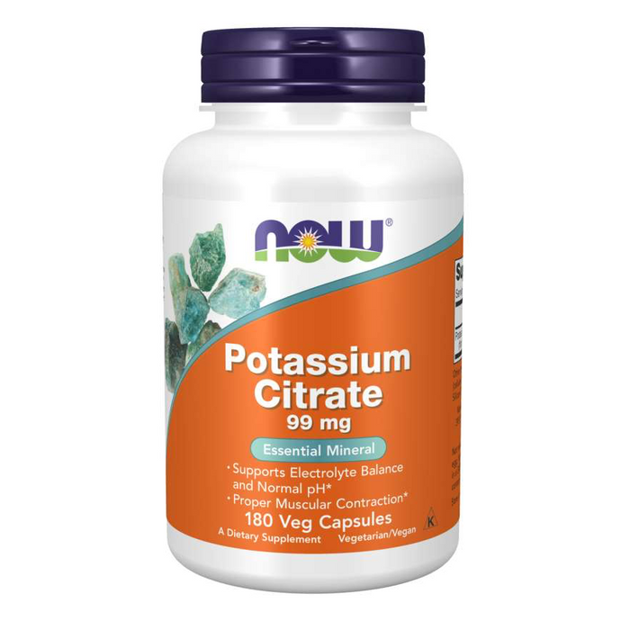 Potassium Citrate 99mg 180 Capsules Now Foods