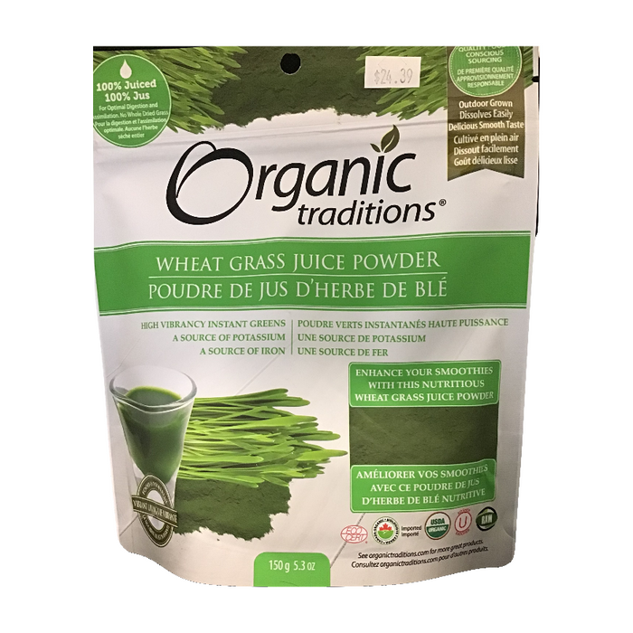 Wheat Grass Juice Powder 150g Organic Traditions