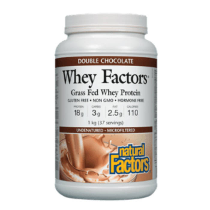 Whey Factors Grass Fed Protein 1kg Natural Factors