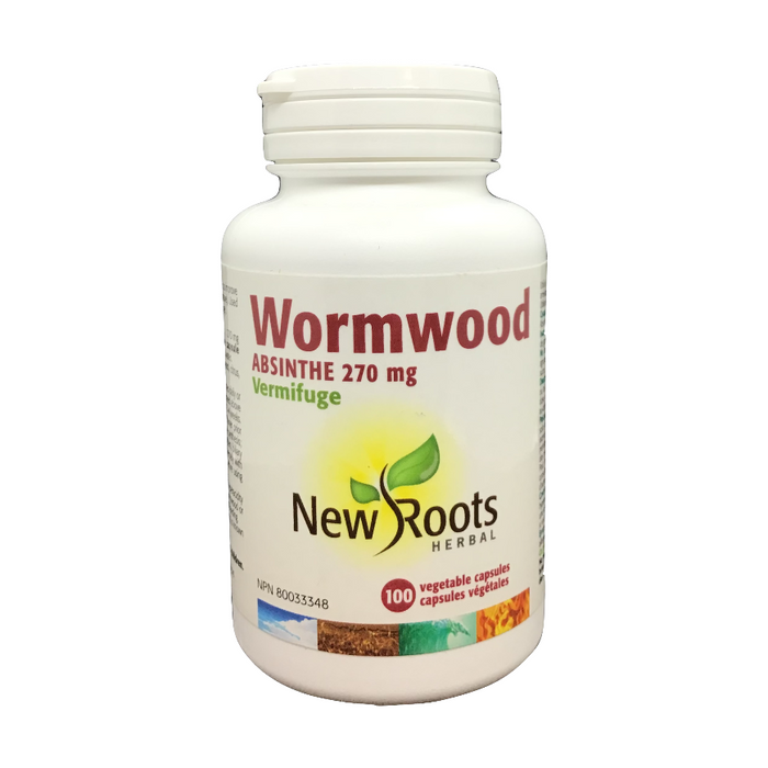 Wormwood Absinthe 270mg 100 Capsules New Roots Herbal