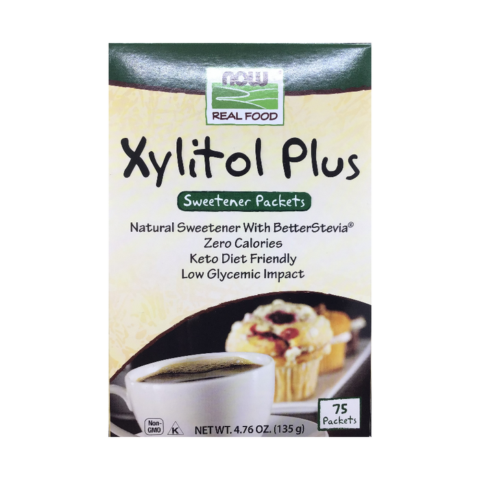 Xylitol Plus 75 Sweetener Packets Now Real Food