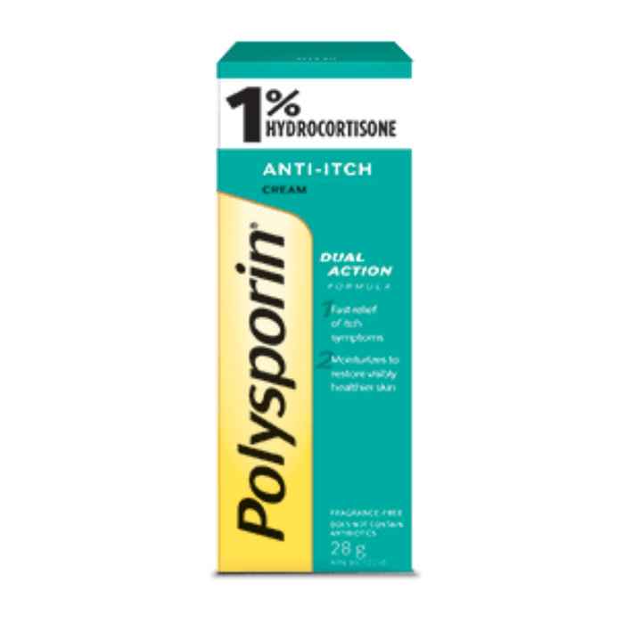 Polysporin Anti-Itch Cream 1% Hydrocortisone 28g
