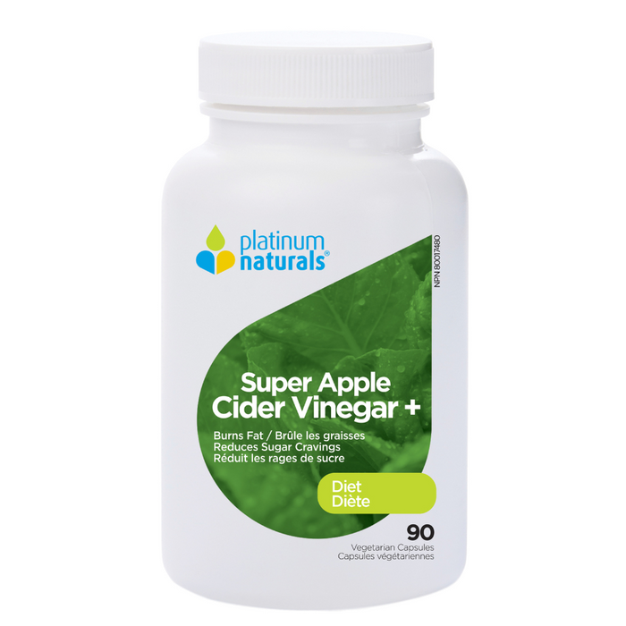 Super Apple Cider Vinegar+ 90 Diet Capsules Platinum Naturals