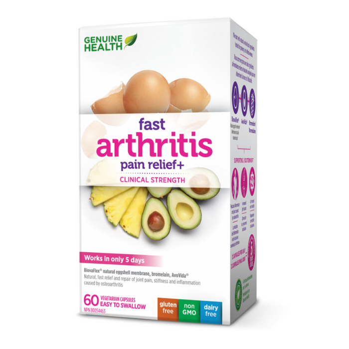 Fast Arthritis Pain Relief+ 60 Capsules Genuine Health