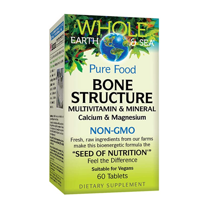 Pure Food Bone Structure 60 Tablets Whole Earth & Sea