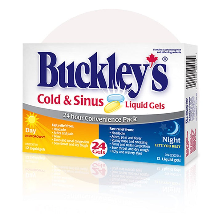 Buckley's Cold & Sinus Relief Day and Night 12+12 Liquid Gels