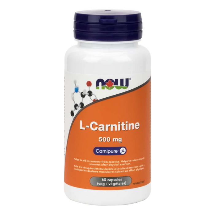 L-Carnitine 500mg 60 Capsules Now Foods