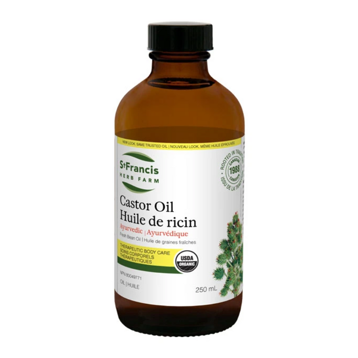Castor Oil Ayurvedic Organic 250ml St. Francis Herb Farm