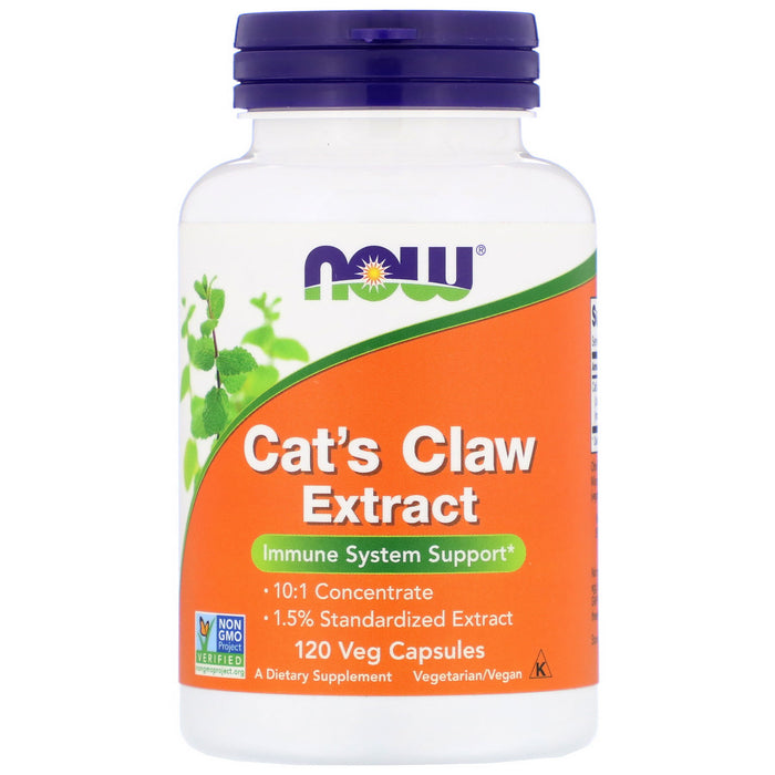 Cat's Claw 500mg 100 Capsules Now Foods
