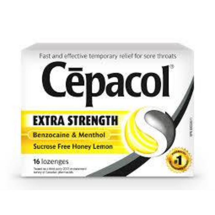 Cepacol Extra Strength Sore Throat Relief 16 Honey Lemon Lozenges
