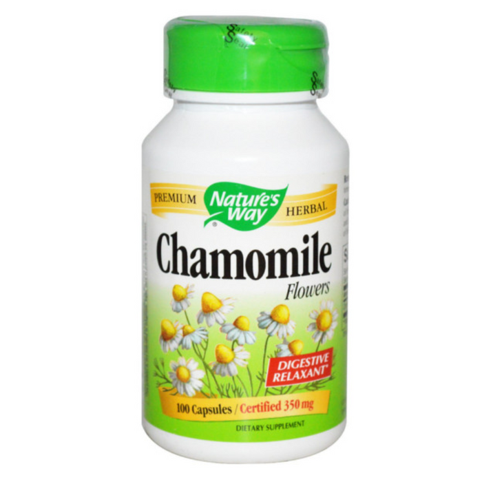 Chamomile Flowers 350mg 100 Capsules Nature's Way