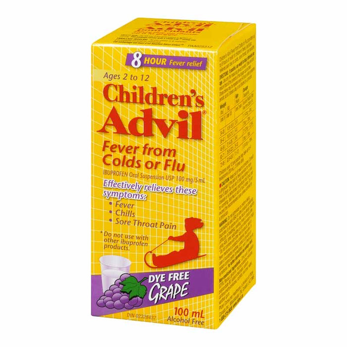 Children's Advil Fever from Colds or Flu 100ml Grape Flavoured
