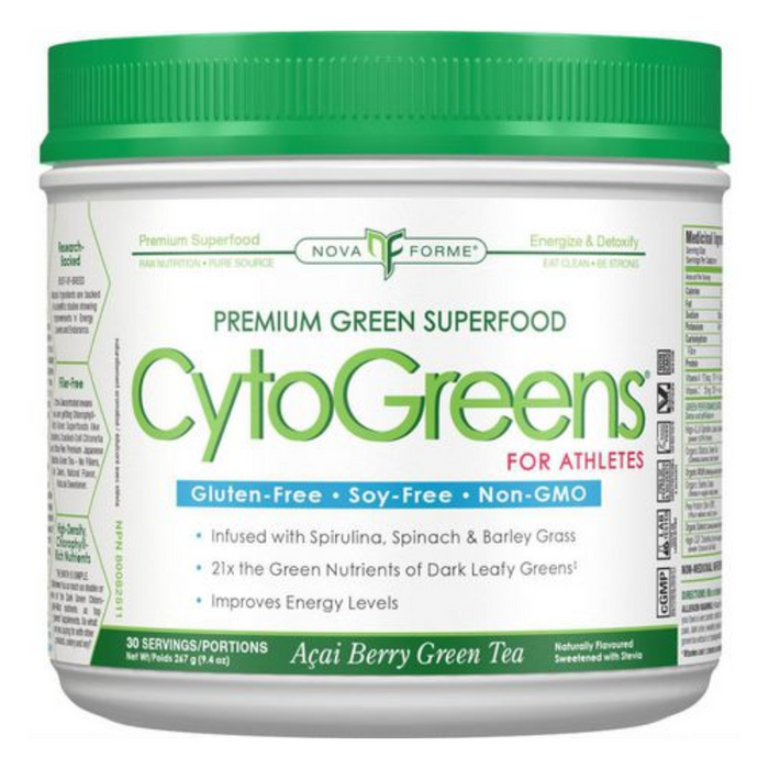 CytoGreens Premium Green Superfood Acai Berry Green Tea
