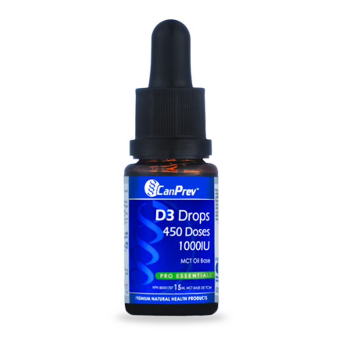 Vitamin D3 Drops 1000IU 15ml CanPrev