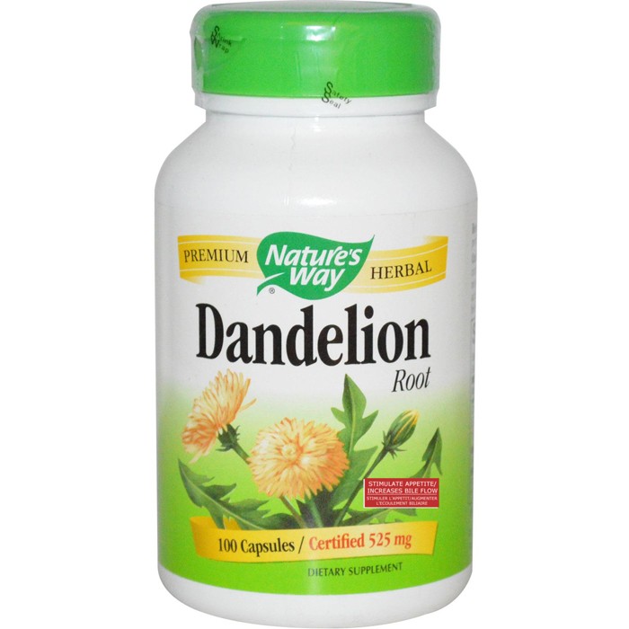 Dandelion Root 525mg 100 Capsules Nature's Way