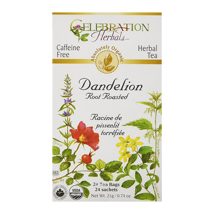 Dandelion Root Roasted Herbal Tea 24 Tea Bags Celebration Herbals