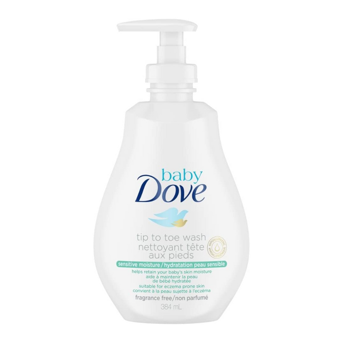 Dove Baby Tip to Toe Wash Sensitive Moisture Fragrance Free 384ml