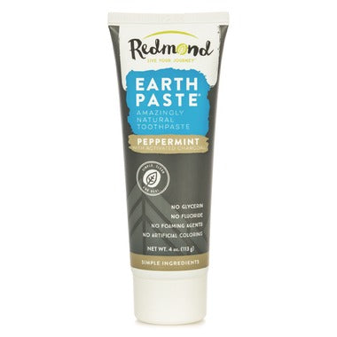 Redmond Earthpaste Natural Toothpaste with Charcoal Peppermint